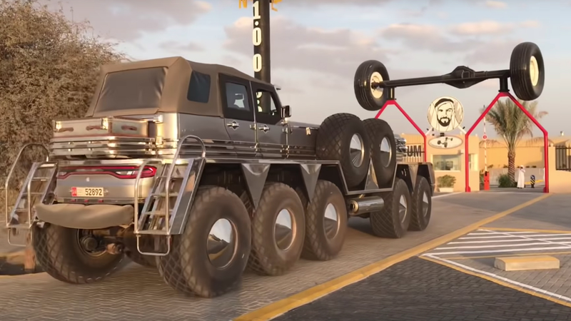 Illustration for article titled This Absurdly Immense Truck Is Part Dodge Dart